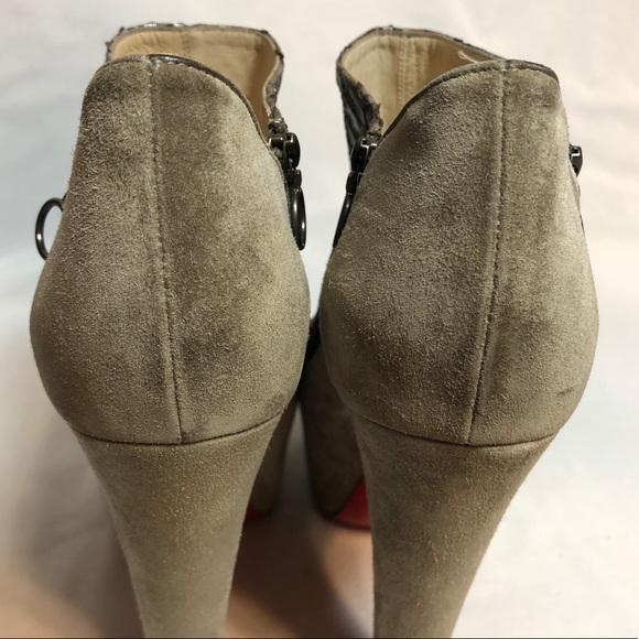 Christian Louboutin Python Suede Booties - Picture 6 of 16